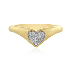 Zilveren ring met zirkonen