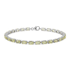 Zilveren armband met limoen citrienstenen