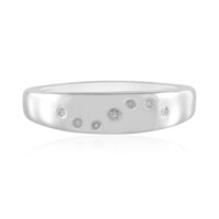 Zilveren ring met een I2 (I) Diamant