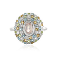 Zilveren ring met een rozen kwarts
