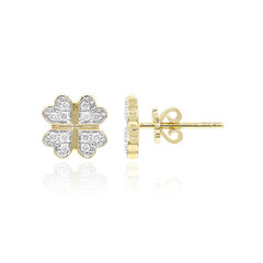 Gouden oorbellen met Diamanten SI1 (G)