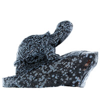 Figuur met een sneeuwvlokken obsidiaan (Lapis Vitalis)