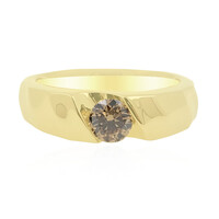 Gouden ring met een SI2 Argyle Chocolade Diamant (de Melo)
