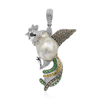 Gouden hanger met een Witte zoetwater kweekparel (Estée Collection)