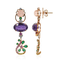 Gouden oorbellen met amethisten (Estée Collection)