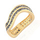 Gouden ring met tanzanieten (de Melo)