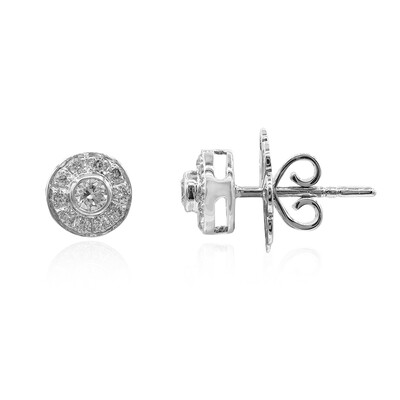 Gouden oorbellen met SI2 (H) Diamanten (Estée Collection)