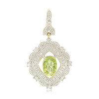 Gouden hanger met een Paraiba toermalijn