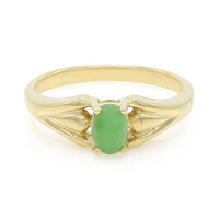 Zilveren ring met een keizerlijk chrysopraas