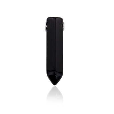 Zilveren hanger met een obsidiaan (MONOSONO COLLECTION)