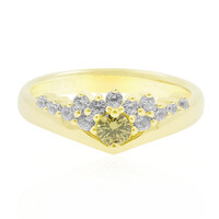 Gouden ring met een gele SI2 diamant (de Melo)