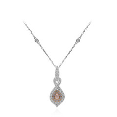 Gouden halsketting met een I1 Roze Diamant (CIRARI)
