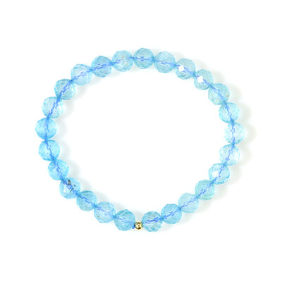 Armband met hemel-blauwe topaasstenen