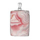 Zilveren hanger met een rhodochrosiet (Bali Barong)