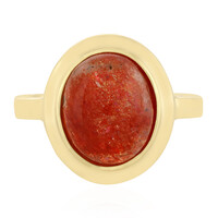Zilveren ring met een zonnesteen