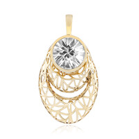 Gouden hanger met een zirkoon (Ornaments by de Melo)