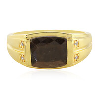 Zilveren ring met een Chocolade Saffier