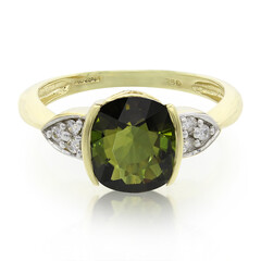 Gouden ring met een koper toermalijn