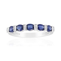 Gouden ring met Blauwe Ceylon saffieren (CIRARI)