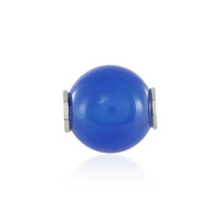 Zilveren hanger met een Blauwe agaat