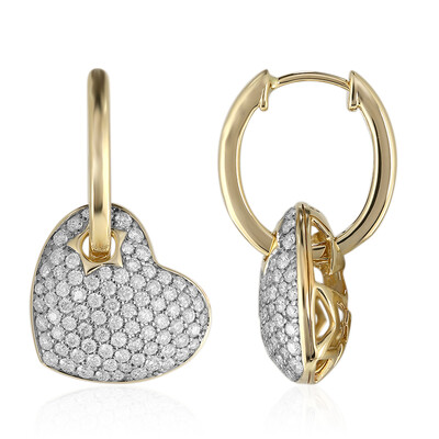 Gouden oorbellen met Diamanten SI1 (G) (Annette)