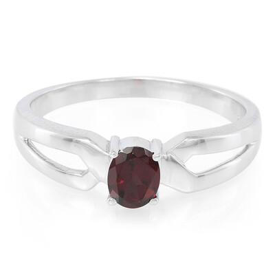Zilveren ring met een Braziliaanse rhodoliet