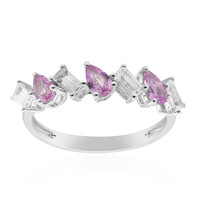 Gouden ring met roze saffieren (CIRARI)