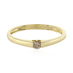 Gouden ring met een VS2 bruine diamant