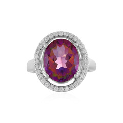Zilveren ring met een Paarse Mystieke Topaas