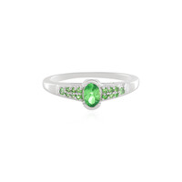 Zilveren ring met een tsavoriet