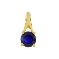 Zilveren hanger met een Madagaskar Blauwe Saffier