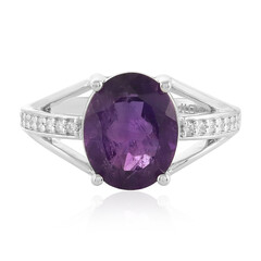 Zilveren ring met een amethist