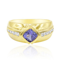 Gouden ring met een tanzaniet (de Melo)