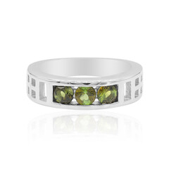 Zilveren ring met groene toermalijnen (VIENNA 1903)