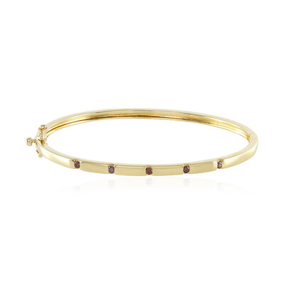 Zilveren armband met I2 Rode Diamanten