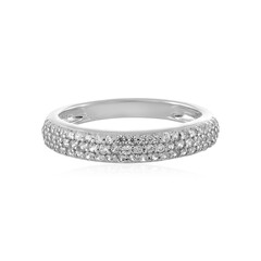 Zilveren ring met zirkonen