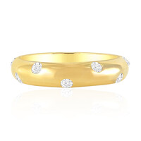 Zilveren ring met witte topaasstenen