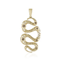 Gouden hanger met een I2 Champagne Diamant (Ornaments by de Melo)