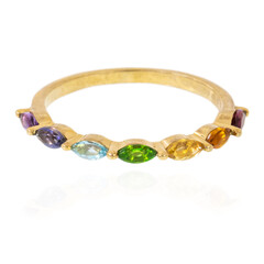 Zilveren ring met een Zambia-amethist