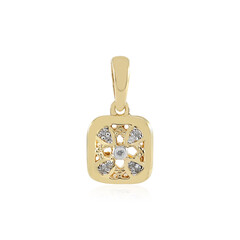 Zilveren hanger met I2 (I) Diamanten