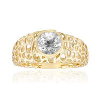 Gouden ring met een zirkoon (Ornaments by de Melo)