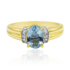 Gouden ring met een Medina Aquamarijn