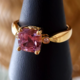 Gouden ring met een Roze diaspoor (AMAYANI)