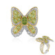 Zilveren ring met een peridoot (Gems en Vogue)