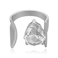 Zilveren ring met een witte kwarts (TPC)