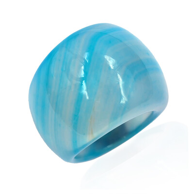 Ring met een Blauwe agaat