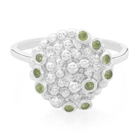Zilveren ring met alexandrieten