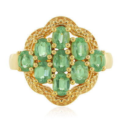 Zilveren ring met Munt Kyanieten