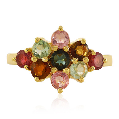 Zilveren ring met toermalijnen