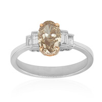 Gouden ring met een SI2 Bruine Diamant (CIRARI)